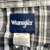 Wrangler: Black and White Flannel Snap Button Long Sleeve